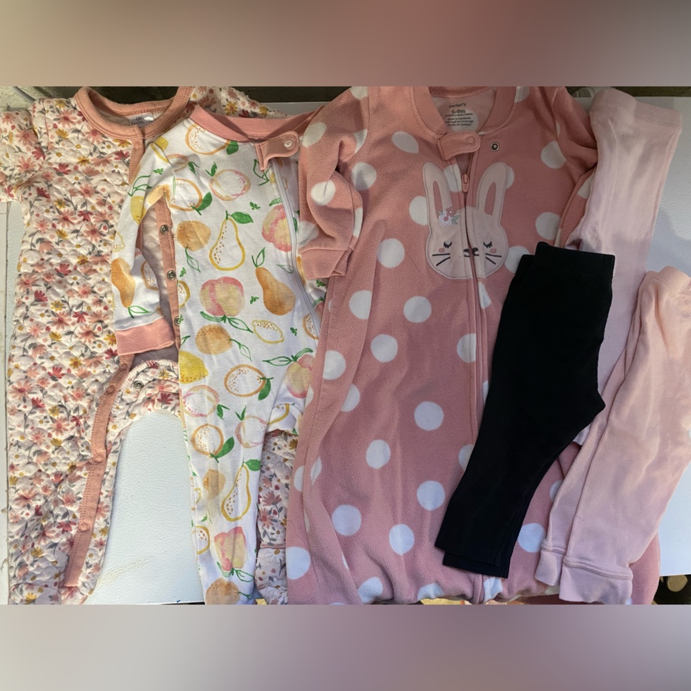 Pink Bunny Polka Dot Onesie Set